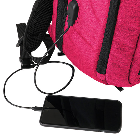 Guard Dog BPGDPSMPK Proshield Smart Bullet Proof Backpack Style w/ Pink Finish, RFID Compartment, Over 20 Pockets
