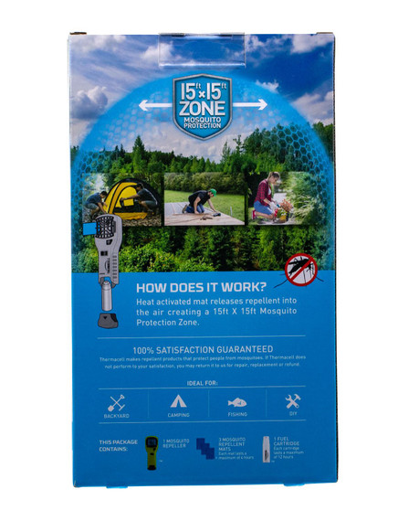 Thermacell MR300G MR300 Portable Repeller Olive Effective 15 ft Odorless Scent Repels Mosquito Effective Up to 12 hrs