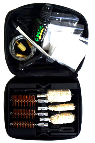 Clenzoil 2465 Field & Range Cleaning Kit Multi-Gauge, Shotgun/12 Pieces Black