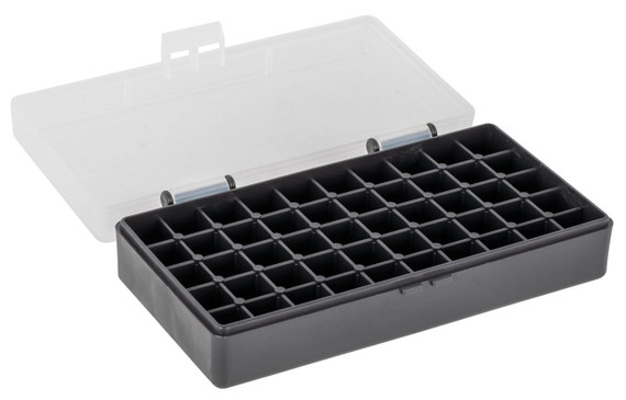 Berrys 67425 Ammo Box 40 S&W/45 ACP Clear/Black Polypropylene 50rd
