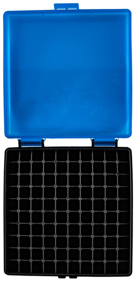 Berrys 69874 Ammo Box 380 ACP/9mm Luger Blue/Black Polypropylene 100rd