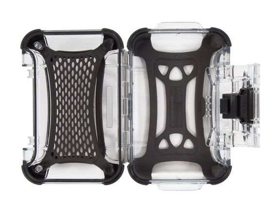 Nanuk 3300011 Nano 330 Water-Resistant Clear Polycarbonate Material with PowerClaw Latches 6.70 in L x 3.80 in W x 1.90 in H Interior Dimensions Incudes Carry Strap