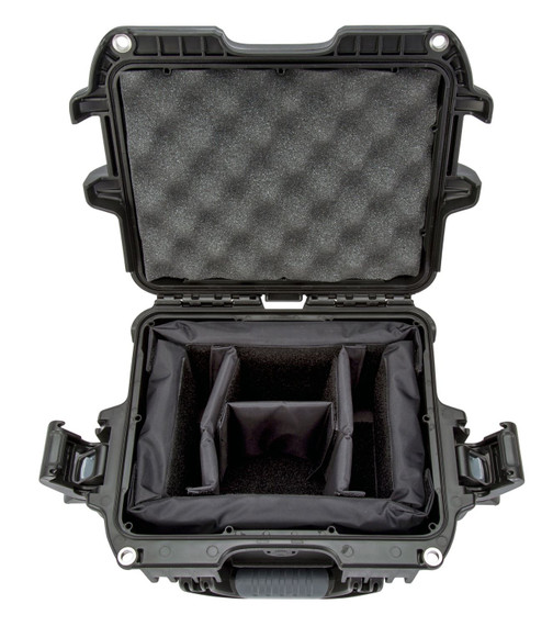 Nanuk 9081001 908 Waterproof Black Resin with Foam Padding & Airline Approved 9.50 in L x 7.50 in W x 7.50 in H Interior Dimensions