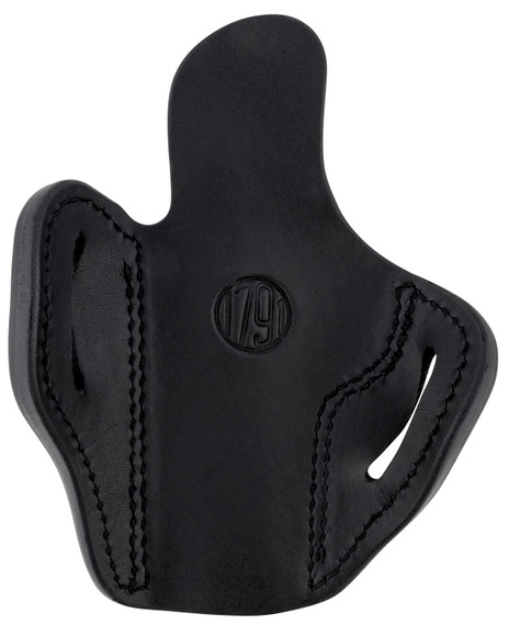 1791 Gunleather MOBH24SBLR BH2.4 Optic Ready OWB 2.4 Mossy Oak/Stealth Black Leather Belt Slide Fits Walther PPQ/Sig P320/Springfield XD-M, Holster