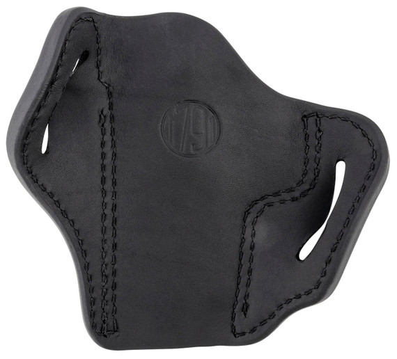 1791 Gunleather ORBH23SBLR BH2.3 Optic Ready OWB Size 2.3 Stealth Black Leather Belt Slide Compatible w/Glock 17/S&W M&P Shield Right Hand, Holster