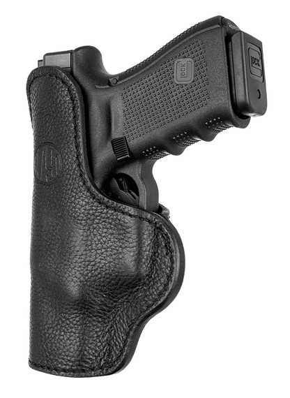 1791 Gunleather UCLB21NSBR Ultra Custom Light Bearing OWB Size 2.1 Night Sky Black Leather Belt Loop Compatible w/Glock 17/S&W M&P Shield/Springfield XD Right Hand, Holster
