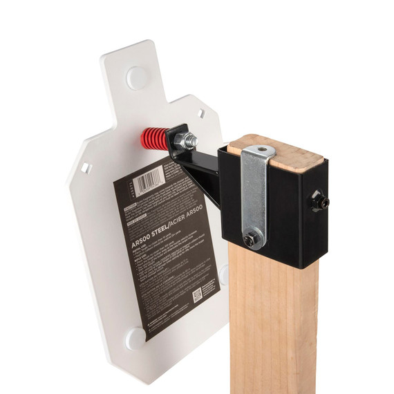 EZ-Aim 15515 Hanger For Steel Gong Shooting Target With Recoil Spring Compatible With 2 in x 4 in Lumber