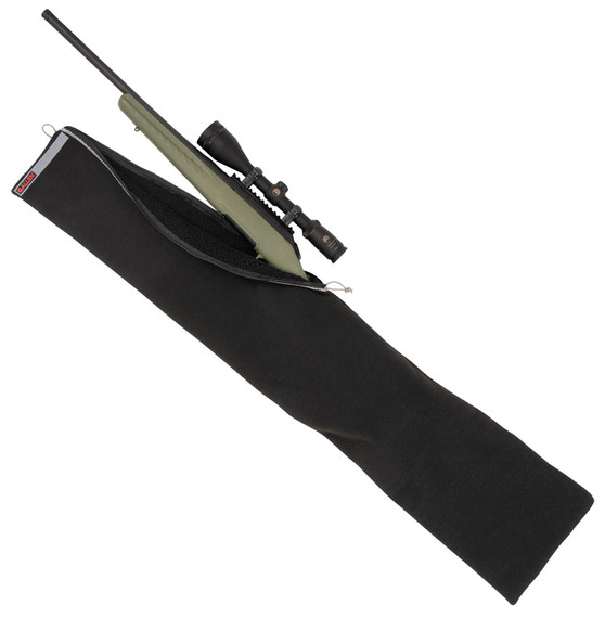 Allen 3634 Rifle Storage Pouch Black Polyester w/Fleece Liningt ID Label & Lockable Zipper 46.50 in L x 9.50 in W x 0.50 in W Interior Dimensions