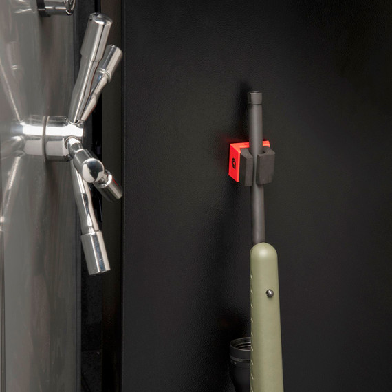 Allen 5657 Firearm & Fishing Rod Magnetic Holder Black/Red Magnet Holds 1, Rifle/Shotgun