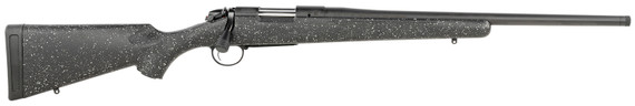Bergara B14S502C B-14 Ridge 6.5 Creedmoor 4+1 22 in Graphite Black Cerakote #5 Contour Threaded Barrel, Graphite Black Cerakote Steel Receiver, Black/Gray Speckled Synthetic Stock, Rifle