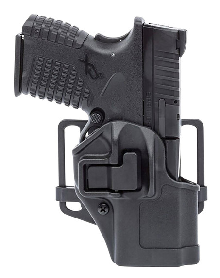 Blackhawk 410570BKR Serpa CQC OWB Size 70 Black Polymer Belt Loop/Paddle Fits Sig P365/P365XL Right Hand, Holster