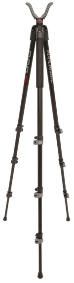 Bog-Pod 1100482 Folding Tripod Adrenaline made of Black Finish Aluminum with Foam Grip, Rubber Feet, 360 Degree Pan, 25 Degree Cant & 16-72 in Vertical Adjustment