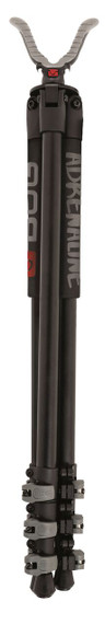 Bog-Pod 1100482 Folding Tripod Adrenaline made of Black Finish Aluminum with Foam Grip, Rubber Feet, 360 Degree Pan, 25 Degree Cant & 16-72 in Vertical Adjustment