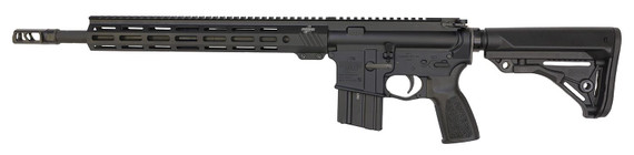 Bushmaster 0010015BLK Bravo Zulu 450 Bushmaster 5+1 16 in Barrel, Snake Charmer Muzzle Brake, 14 in M-LOK Free Float Rail, Thril Competition Stock w/6 Position Buffer Tube, Thril, Pistol Grip, Stainless Steel, Magazine, Rifle