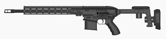 Bushmaster 0110002BLK BA30 6.5 Creedmoor 10+1 18 in Black Threaded Barrel, Black Hard Coat Anodized 14 in M-LOK Handguard, Black Chassis Aluminum Folding Stock, AR Style Grip, Rifle