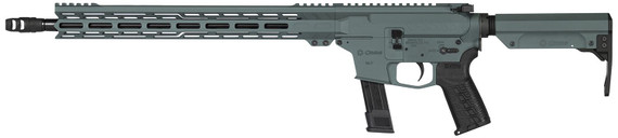 CMMG 92AE6FB-CG Resolute MK17 9mm Luger 16.10in 21+1 Charcoal Green Cerakote Aluminum Rec Chrome Moly Barrel Black Adjustable RipStock Right Hand