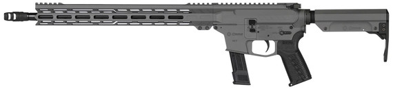 CMMG 92AE6FB-TNG Resolute MK17 9mm Luger 16.10in 21+1 Tungsten Gray Aluminum Rec Chrome Moly Barrel Black Adjustable RipStock Right Hand