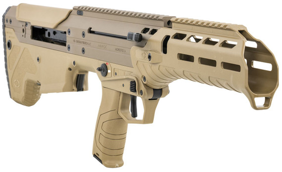 Desert Tech MDRCHSEF Side Eject Rifle Chassis Flat Dark Earth Synthetic Bullpup with Pistol Grip Fits Desert Tech MDRx Right Hand