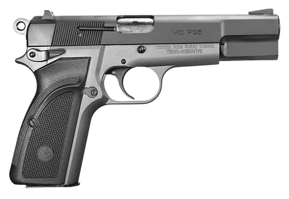 EAA GIRSAN 390455 MC P35 9mm Luger 15+1, 4.87 in Black Steel Barrel, Black Serrated Steel Slide, Matte Stainless Steel Frame, Black Checkered Polymer Grip, Pistol