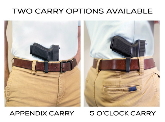 Mission First Tactical H2GL940AIWBM Minimalist IWB Black Polymer Belt Clip Fits Glock 19/22/26/33, Holster