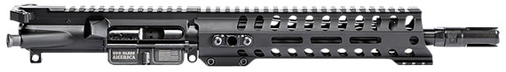 Patriot Ordnance Factory Minuteman Complete Upper 5.56x45mm NATO 10.50 in Black Nitride Barrel Aluminum Black Anodized Receiver 9 in M-LOK Handguard Lo Pro DI Gas Block (Mid Length)