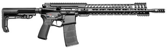 Patriot Ordnance Factory 01148 P415 *CA Compliant 5.56x45mm NATO 10+1 16.50 in Chrome Moly Barrel Black Hard Coat Anodized Receiver, 6 Position MFT Black Stock & Black Polymer Grip, Rifle