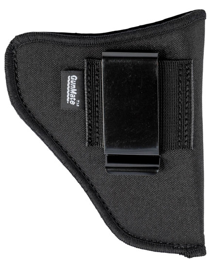Uncle Mikes 21110 GunMate Hip IWB Size 10 Black Tri-Laminate Belt Clip/Belt Loop Fits Large Frame, Pistol Fits 4 in Barrel Belt 2 in Wide, Holster