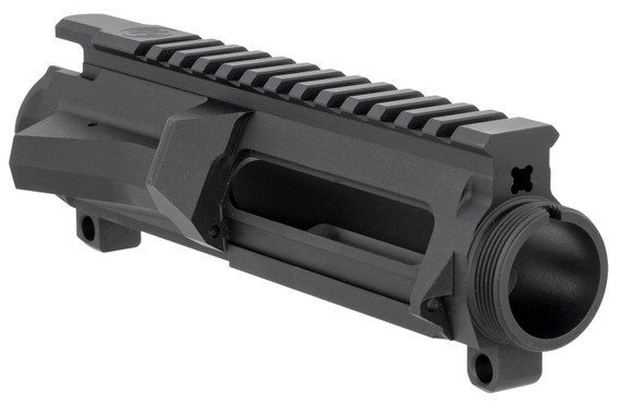SilencerCo AC5065 SCO15 Stripped Upper Receiver Black Anodized Aluminum for Mil-Spec AR-15 Lower