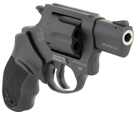 Taurus 232721 327 Small Frame 327 Federal Mag 6rd 2 in Matte Black Carbon Steel Barrel, Cylinder & Frame, Black Finger Groove Rubber Grip, Hammer Safety , Revolver