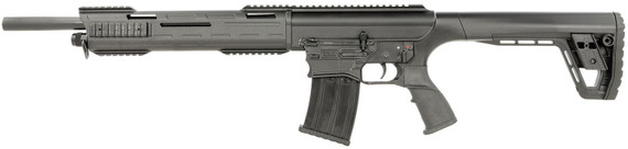 Tokarev USA 21000103 TAR 12 Gauge Semi-Auto 3 in 5+1 18.50 in Black Steel Barrel, Black Receiver w/Picatinny Rail, Black Fixed Synthetic Stock, Shotgun
