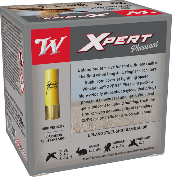 Winchester WEXP2034 Xpert Pheasant Lead Free High Velocity 20Gauge 3 in 1oz 4Shot 25 Per Box/10 Case, Shotgun Shells