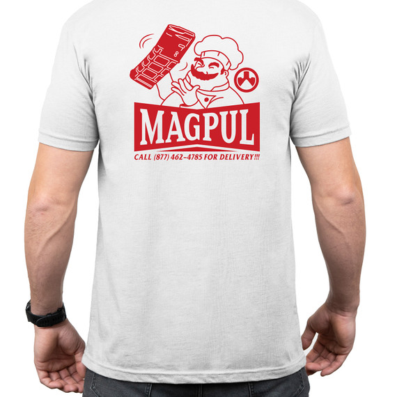 Magpul MAG1270100S Hot & Fresh White Cotton Short Sleeve Small Graphic T Shirt