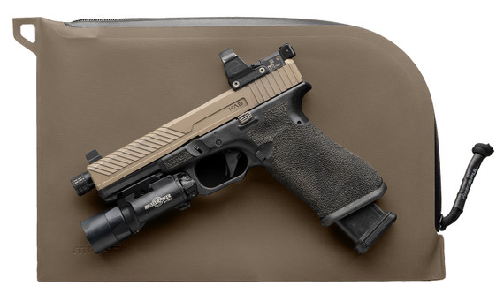 Magpul MAG1264245 DAKA Single, Pistol Case FDE 1, Handgun w/ Water-Repellant Zipper