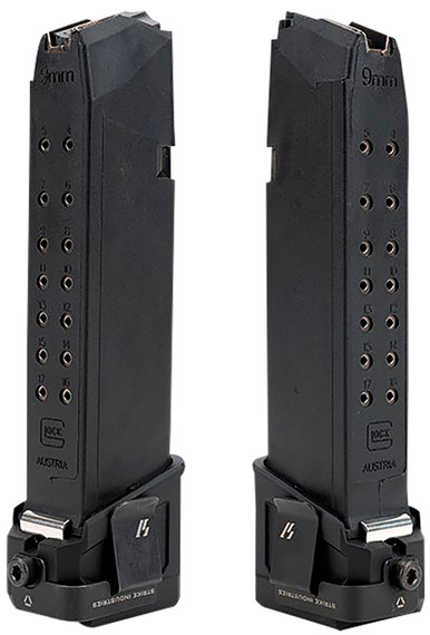 Strike Industries EMPCLIPL, Magazine Pocket Clip Stainless Steel Black for SI EMP Mag Extension Left Hand
