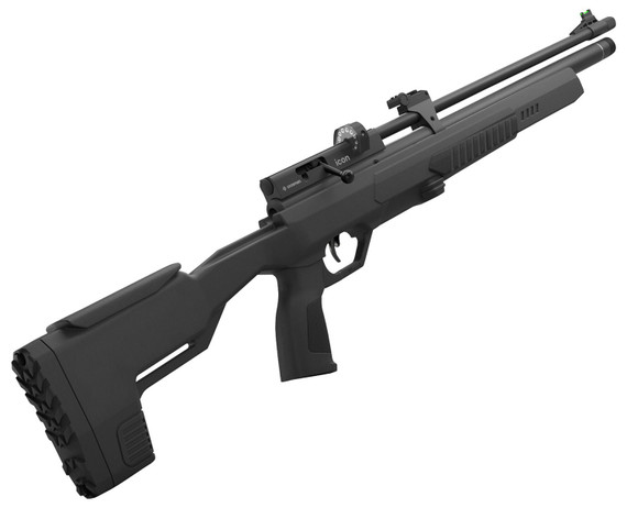 Crosman CPI22S Icon Air, Rifle PCP 22 10+1 Shot Black Black Receiver Black Fixed All Weather Stock