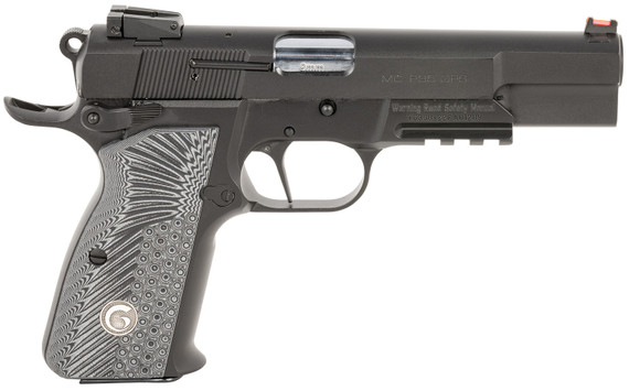 EAA GIRSAN 390470 High Power MC P35 Match 9mm Luger 15+1 4.87 in Stainless Steel Barrel, Matte Black Serrated Slide, Matte Black Steel Frame w/Accessory Rail & Beavertail, Black/Gray Checkered Grips, Pistol