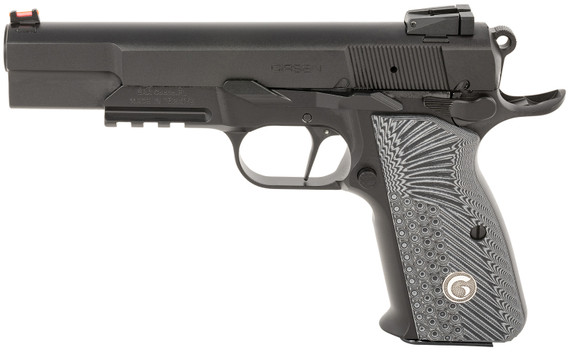 EAA GIRSAN 390470 High Power MC P35 Match 9mm Luger 15+1 4.87 in Stainless Steel Barrel, Matte Black Serrated Slide, Matte Black Steel Frame w/Accessory Rail & Beavertail, Black/Gray Checkered Grips, Pistol