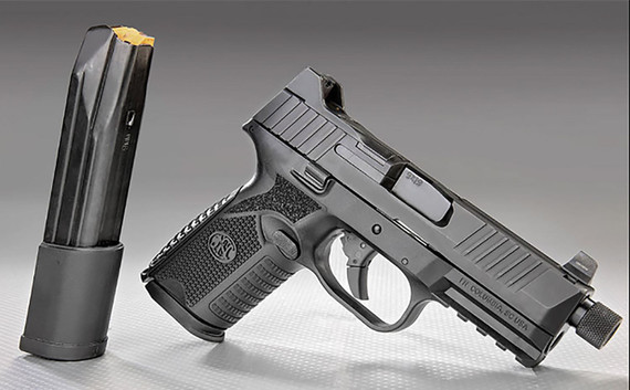 FN 66100838 509MT Mid-Size Frame 9mm Luger 10+1 4.50 in Black Target Crown/Threaded Steel Barrel, Matte Black Optic Ready/Serrated Steel Slide, Matte Black Polymer Frame w/Picatinny Rail, Pistol