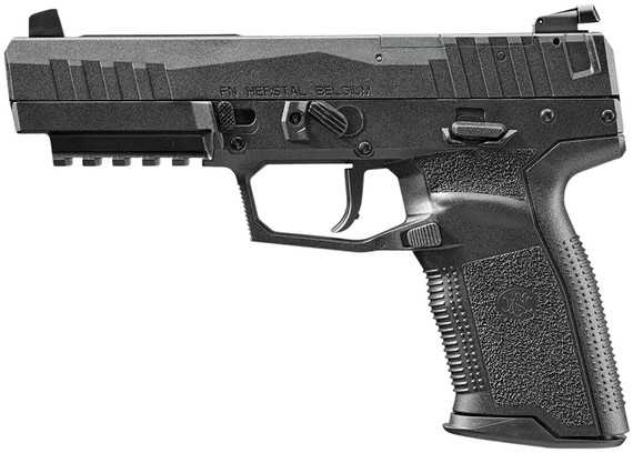 FN 66101274 Five-seveN MRD Full Size Frame 5.7x28mm 20+1 4.80 in Black Stainless Steel Barrel, Black Optic Ready/Serrated Steel Slide, Matte Black Polymer Frame w/Picatinny Rail, Black Textured Polymer Grip, Pistol