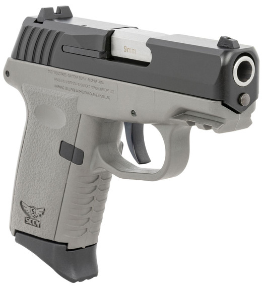 SCCY Industries CPX2CBSGG3 CPX-2 Gen3 9mm Luger Caliber with 3.10 in Barrel, 10+1 Capacity, Sniper Gray Finish Picatinny Rail Frame, Serrated Black Nitride Stainless Steel Slide, Polymer Grip & No Manual Thumb Safety, Pistol