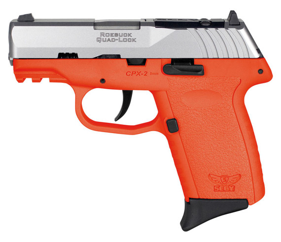 SCCY Industries CPX2TTORRDRG3 CPX-2 Gen3 RD 9mm Luger 10+1 3.10 in Orange Polymer w/Picatinny Rail Serrated Stainless Steel Slide Orange Polymer Grip, Pistol