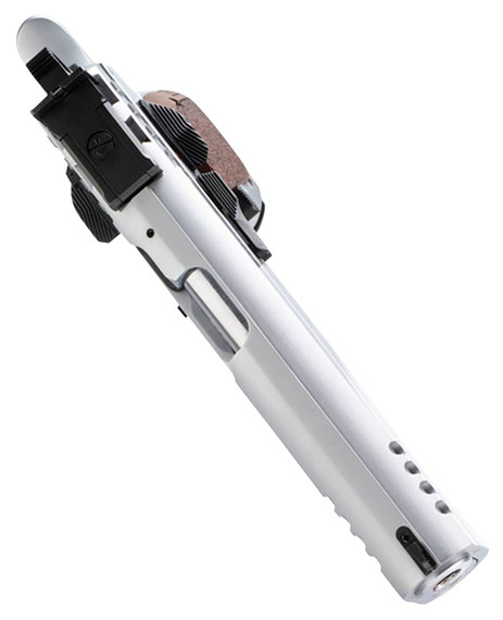 Tanfoglio IFG TFSTOCK240 Stock II Competition 40 S&W 12+1/16+1, 4.44 in Stainless Polygonal, Rifled Barrel, Stainless Ported/Serrated Slide, Stainless Steel Frame, Brown Polymer Grip, Pistol