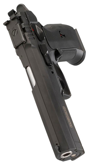 Tanfoglio IFG TFSTOCK3P40 Stock III Full Size 40 S&W 13+1, 4.44 in Black Polygonal, Rifled Barrel, Black Serrated Slide, Black Polymer Frame w/Beavertail, Polymer Grip, Pistol
