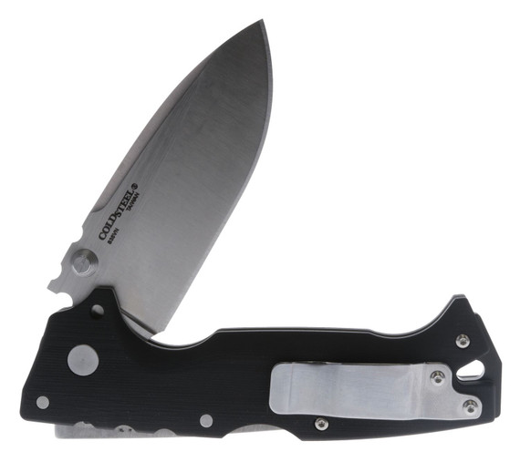 Cold Steel CS28DD AD-10 4 in Folding Drop Point Plain S35VN SS Blade/Black G10 Handle Includes Pocket Clip, Knife