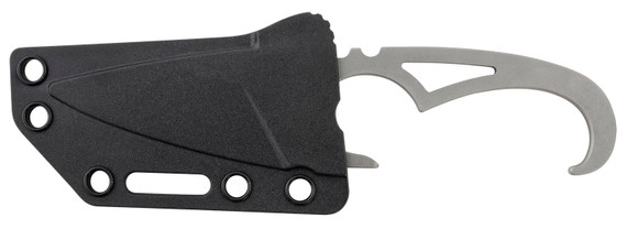 CRKT 2909 SDN 2.65 in Fixed Drop Point Plain Bead Blasted 4116 Stainless Steel Includes Sheath, Knife