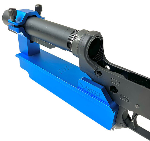NcStar VTARLWRVB Lower Receiver Vice Block Blue Anodized Aluminum for AR-15