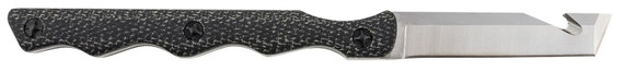 Templar NTKR222 Neck 2.46 in Fixed Tanto Plain Powder Coated D2 Steel Blade/ 4.22 in Black Canvas Micarta Handle Includes Lanyard/Sheath, Knife