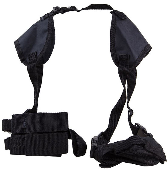 Bulldog WSHD8 Deluxe Shoulder Harness Black Nylon Harness Fits Glock 21 Fits Glock 37 Fits 3.50-5 in Barrel, Holster