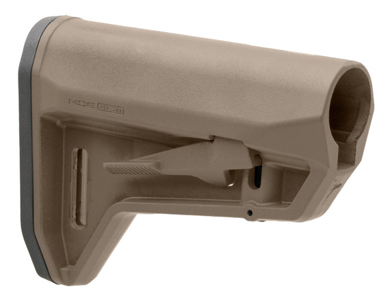 Magpul MAG1242FDE MOE SL-M Carbine Stock FDE Synthetic for Mil-Spec AR-Platform