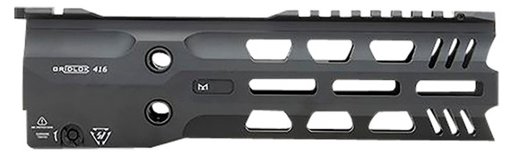 Strike Industries GRIDLOK416FD9 GridLok Full Duty With Quick Detach System 9 inL 1.57 inD M-LOK Black Aluminum for HK 416, HK MR556, M27 IAR